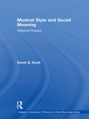cover image of Musical Style and Social Meaning